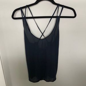 Lululemon Navy Blue Tank top with Tie in back